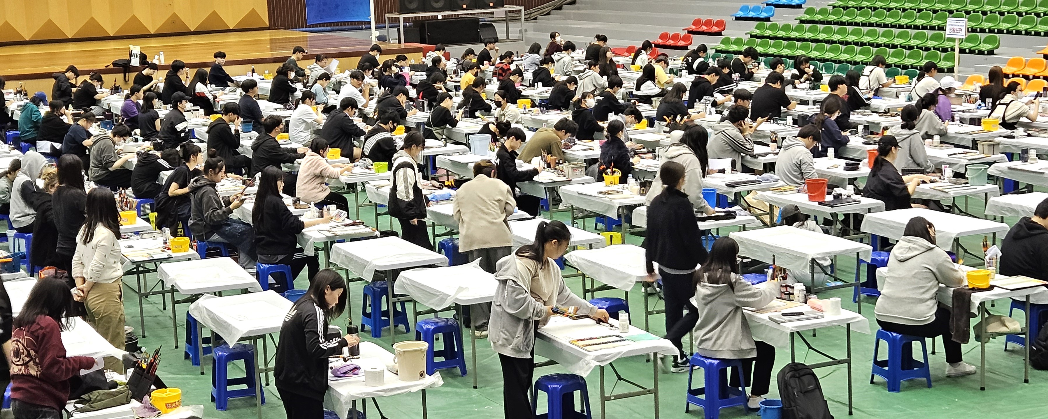 사진1. 2024년 배재대 미술 실기고사